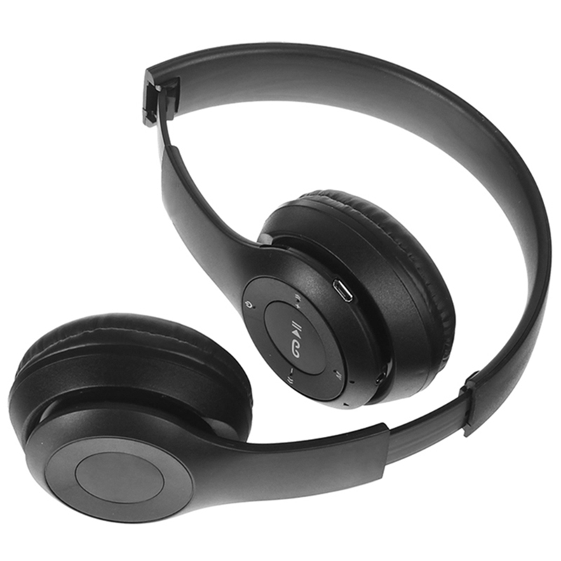 Bluetooth slúchadlá čierne P47