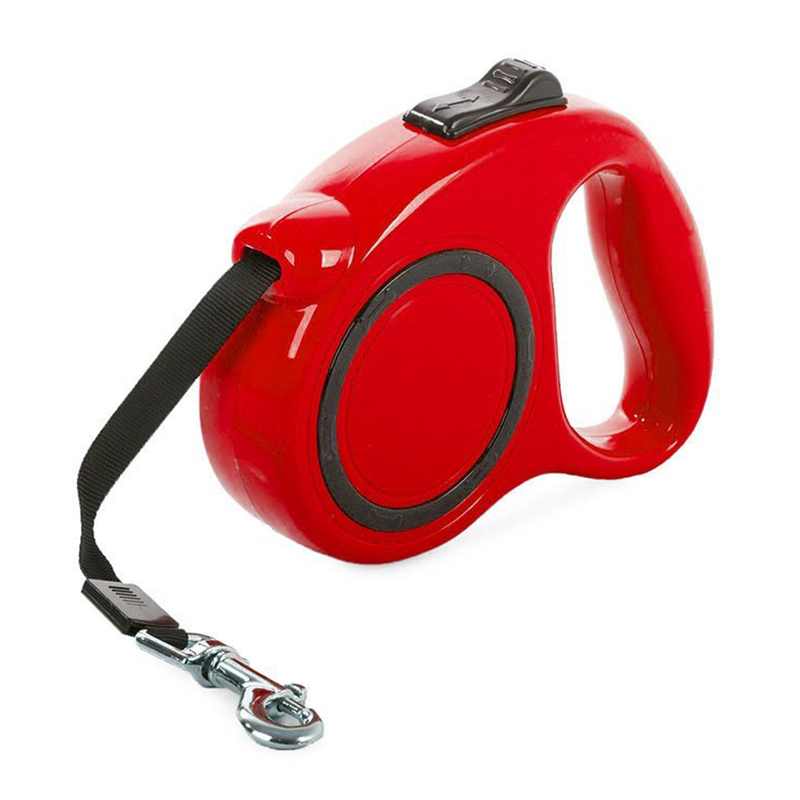 Vodítko pre psa automatické 5m červené