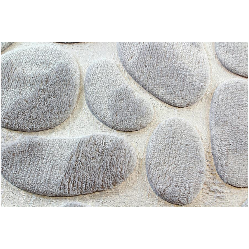 Koberček do kúpelne 3D sivý