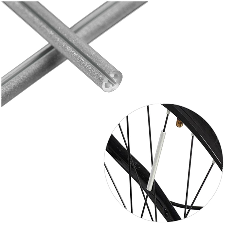 Reflexné rúrky na špice bicykla a motocykla žlté