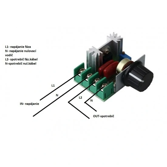 Regulátor otáčok 2000W - 230V