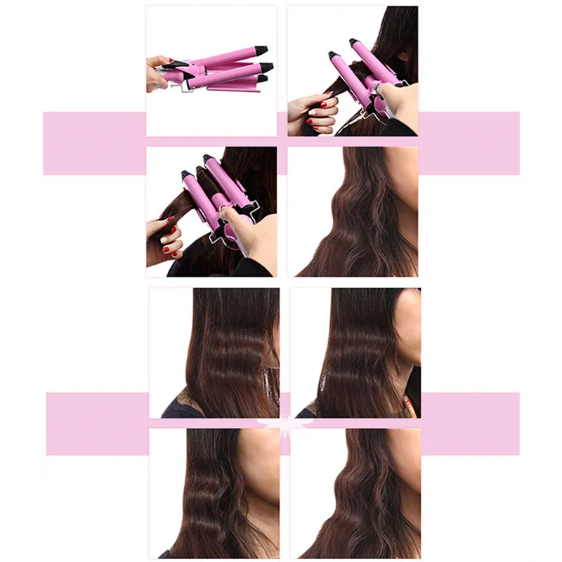 Multifunkčná kulma - 3 valčeky ružová