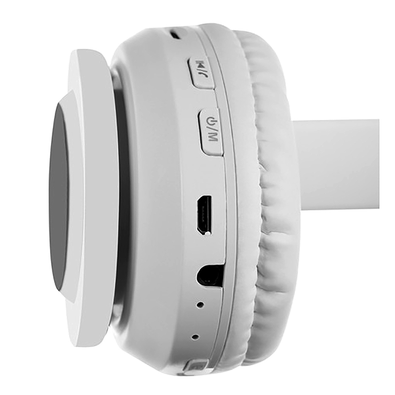 Slúchadlá BT 5.0 LED white