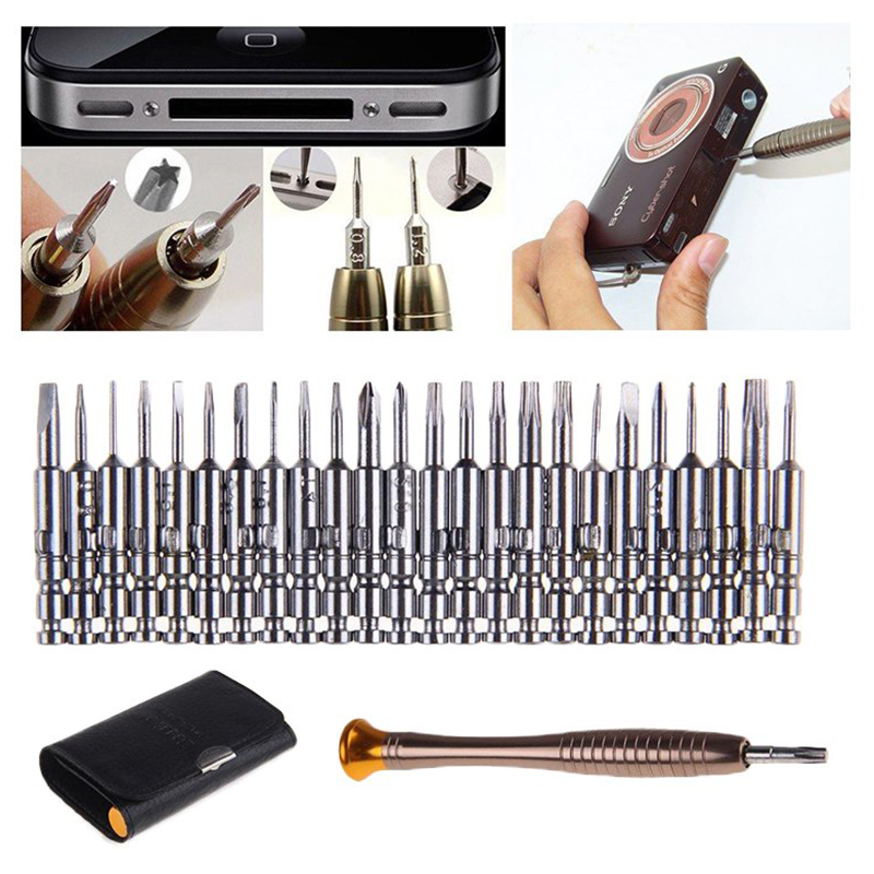 Sada magnetických skrutkovačov na jemnú mechaniku 25ks