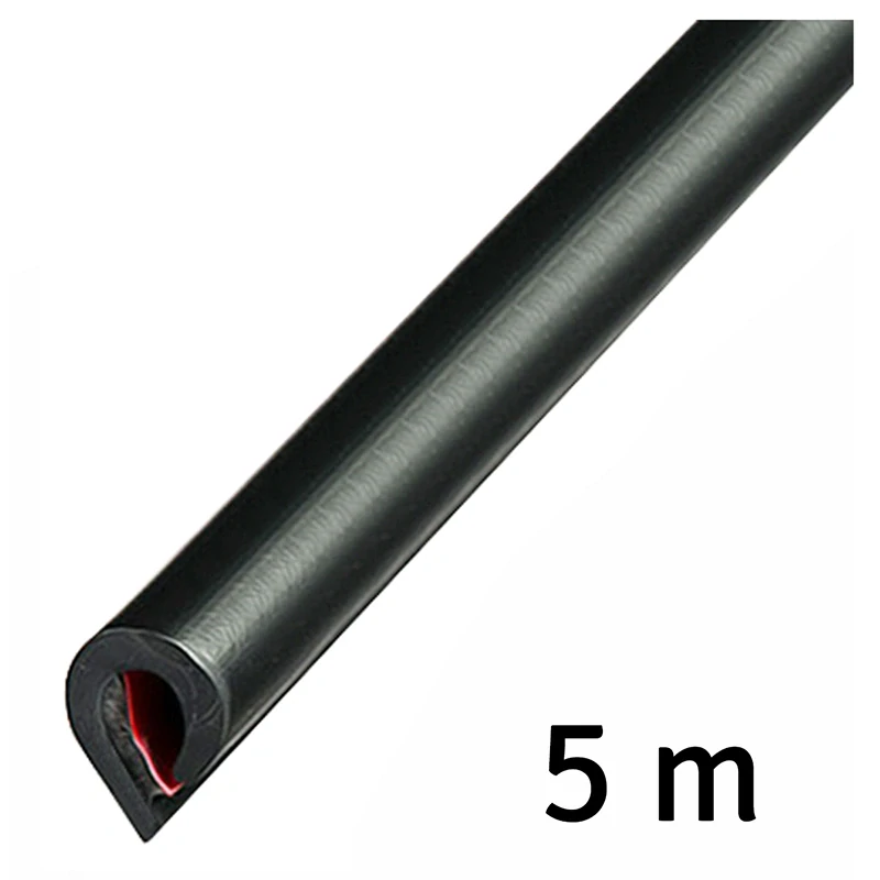 Ochranná lišta na hranu dverí 5m čierna