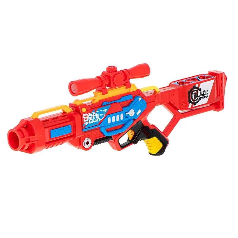 Blaze Storm Samopal - Automat na penové strely + 20 nábojov červený