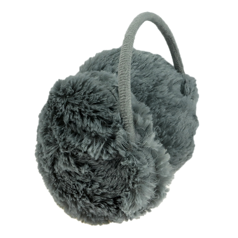 Kožušinové chrániče na uši sivé