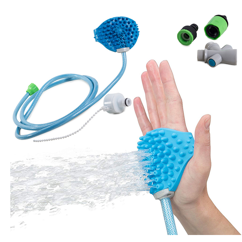 Masážna kefa na sprchovanie psa