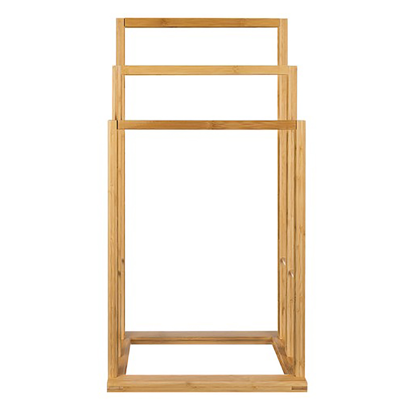 Bambusový vešiak na uteráky a odevy 