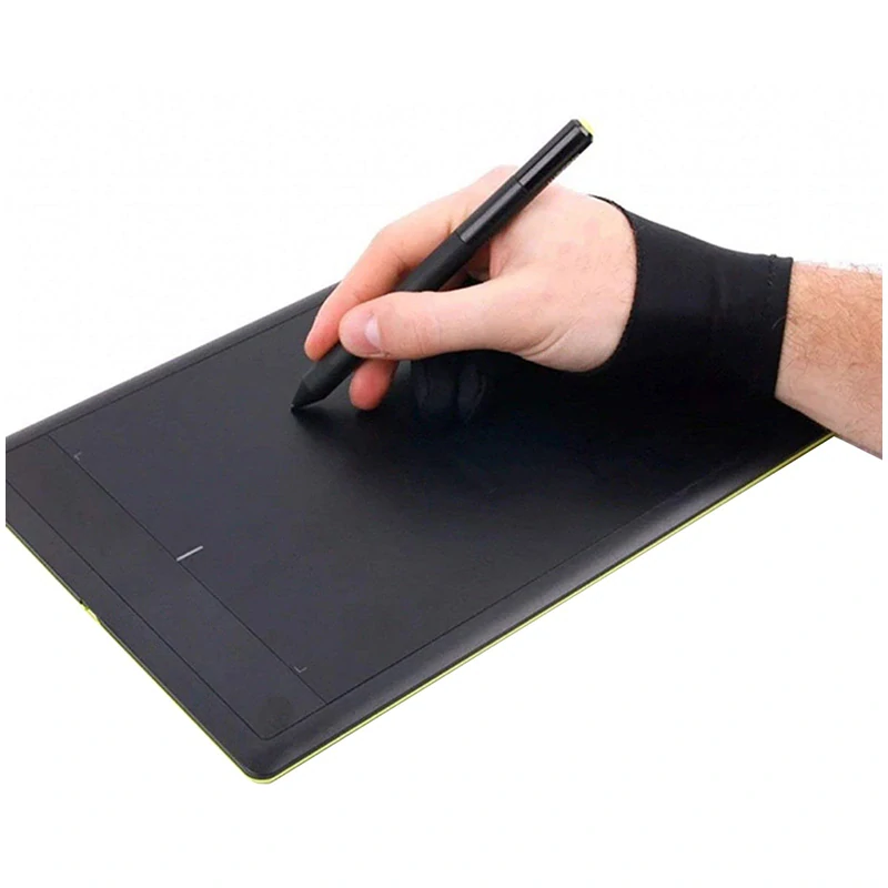 Rukavica na kreslenie na grafických tabletoch čierna