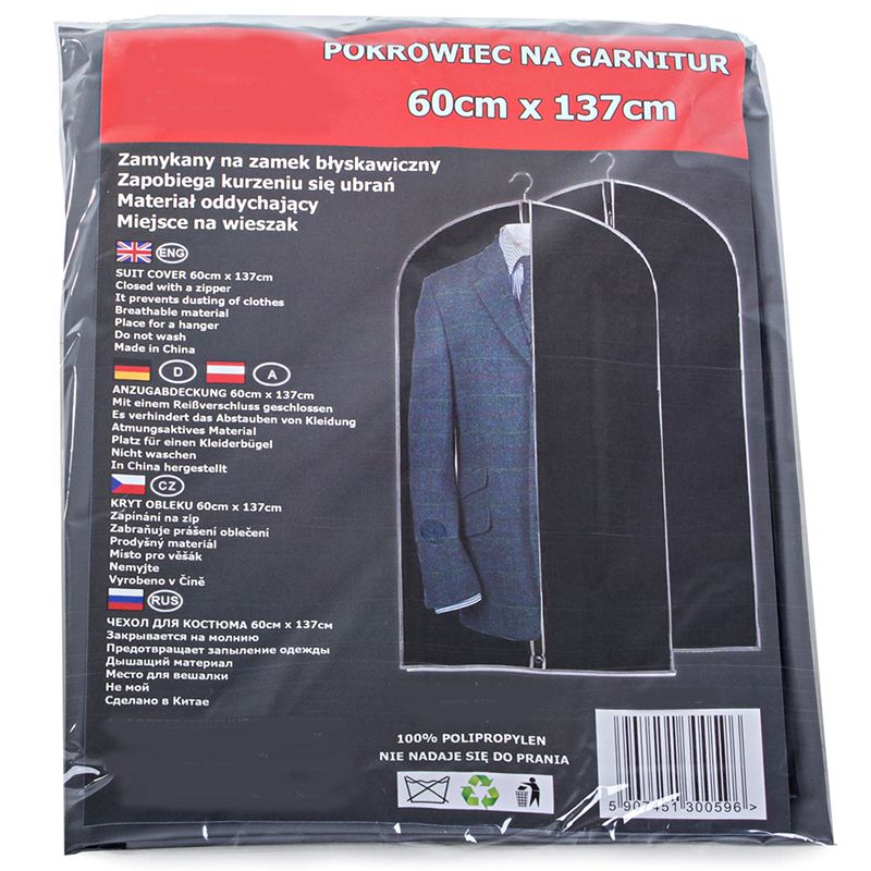 Ochranný obal na oblečenie 137 x 60 cm