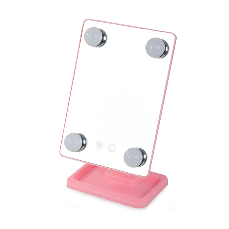 Kozmetické LED zrkadlo 180° USB 
