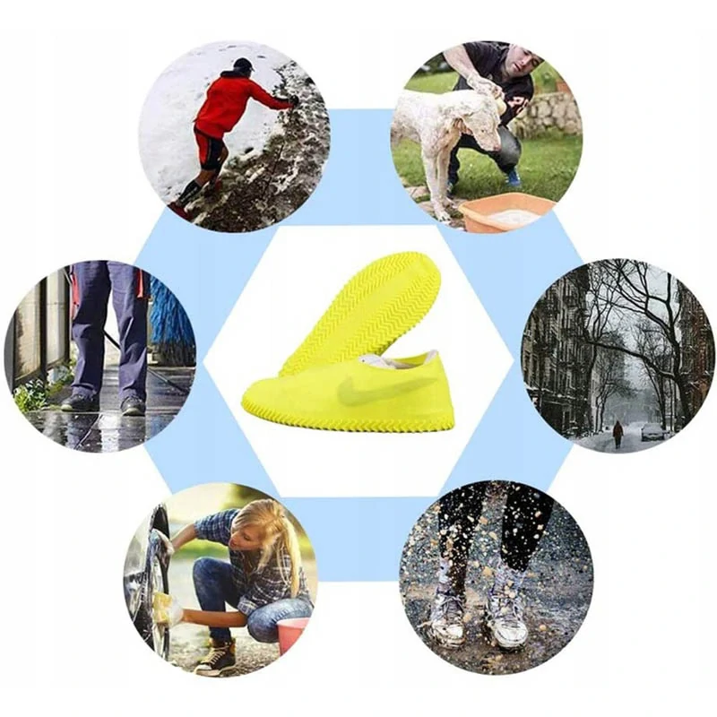 Vodotesné silikónové návleky na topánky M (35-39)