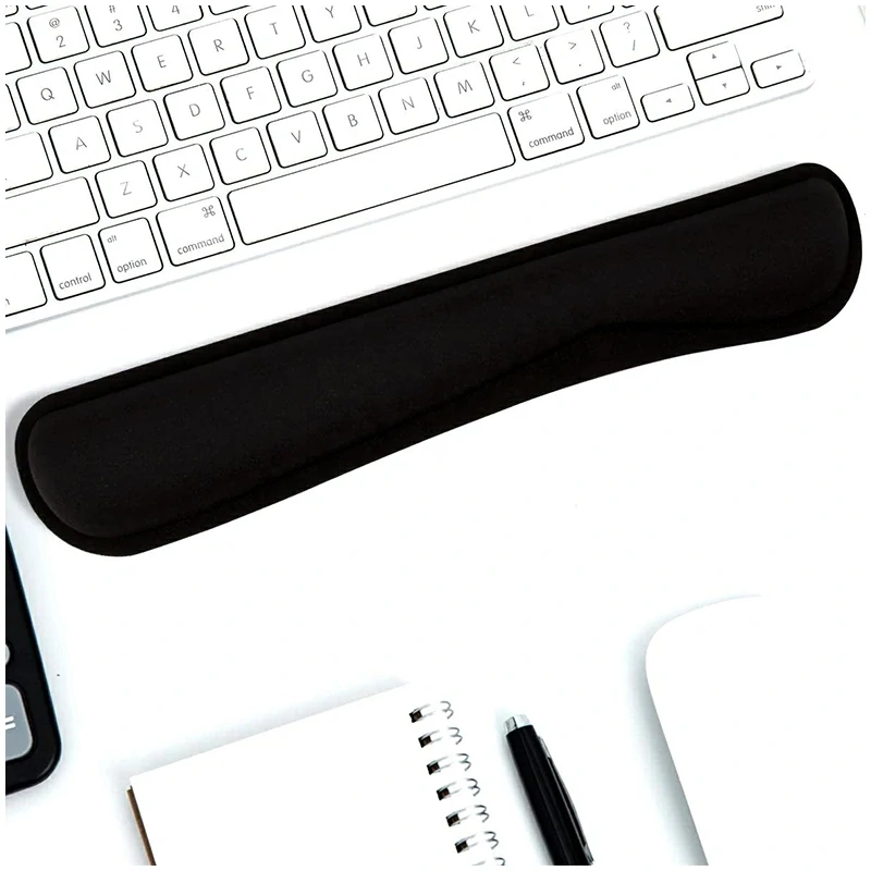 Gélová ergonomická podložka pod klávesnicu čierna