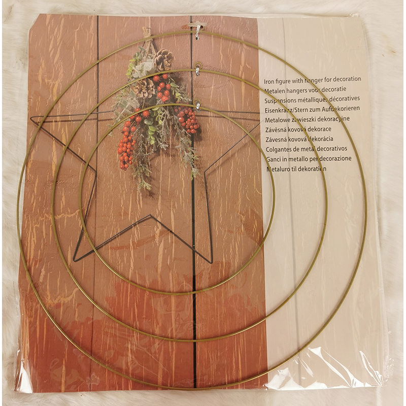 Kovový kruh na dekórovanie/lapač snov/macramé 3ks