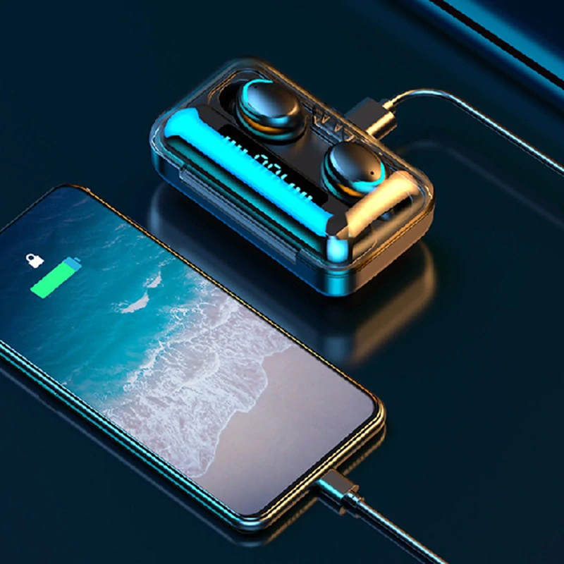 Bluetooth slúchadlá TWS s powerbankou BT 5.1