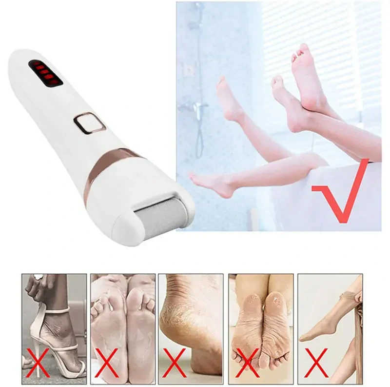 Elektrický pilník na päty a chodidlá LCD