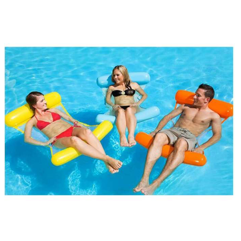 Nafukovací matrac pre dve osoby - Kreslo modré 130 x 132 cm