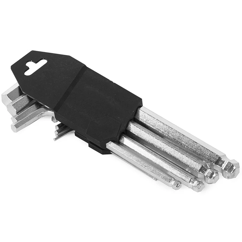 Sada imbusových kľúčov s guličkou 1,5-10mm (stredné 9ks)