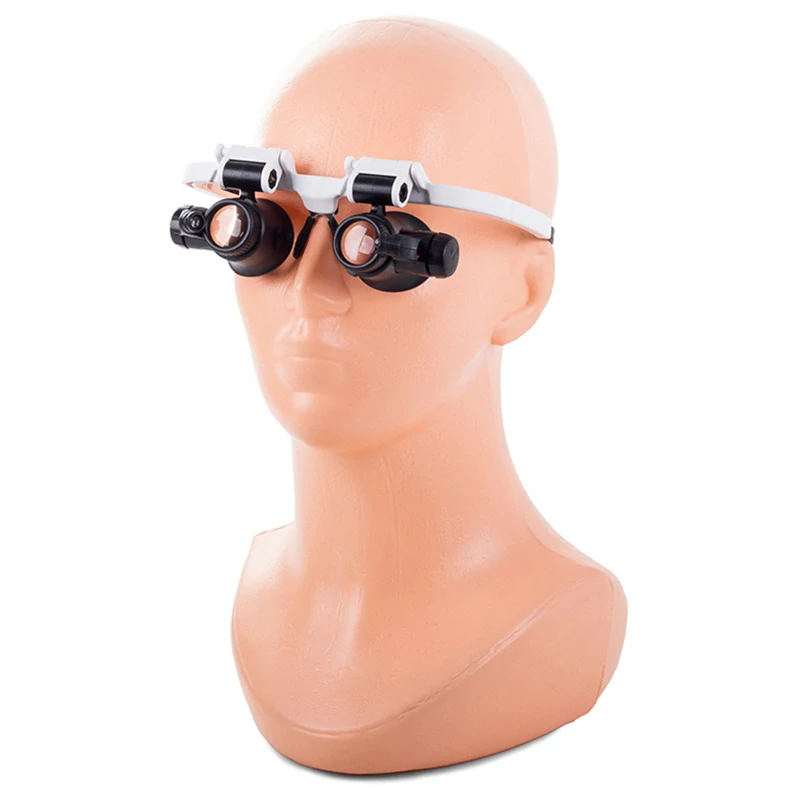 Okuliare hodinárske LED – lupa so zväčšením 8× až 23×