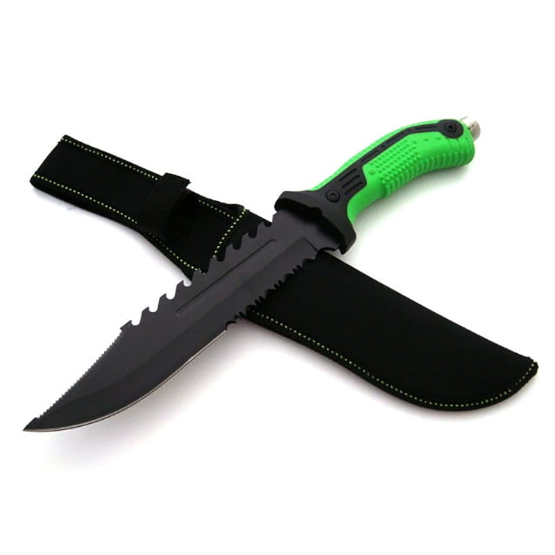 Nôž taktický black/green 32cm