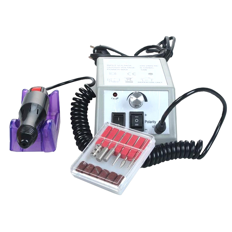 Frézka na nechty + sada fréziek a koncoviek