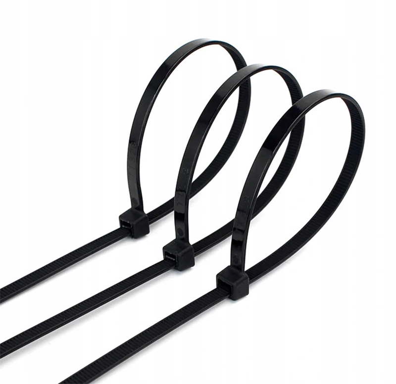 Sťahovacie pásky 3,6mmx200mm čierne 100ks