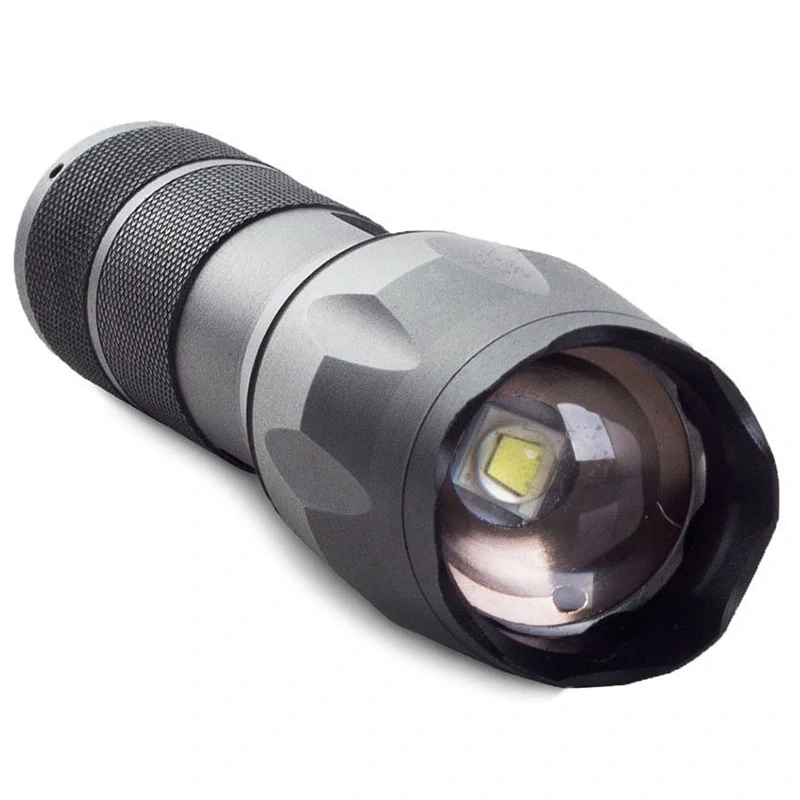 Výkonná LED baterka Bailong XM-L3-U3 so zoomom a signalizačnou nadstavbou