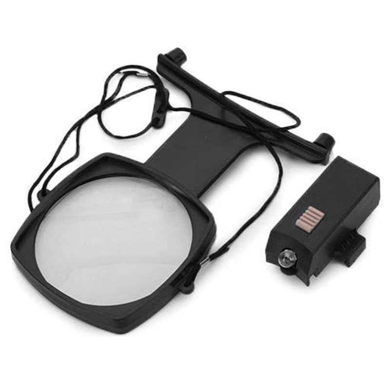 Lupa na krk na zavesenie 2 LED - 2x, 4x