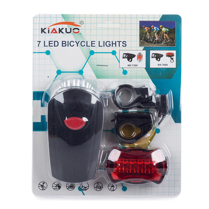 KK - 760 Sada svetiel na bicykel 7+5 LED