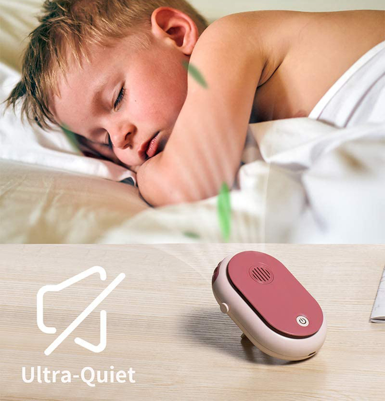 Aromaterapeutický závesný ventilátor na krk USB