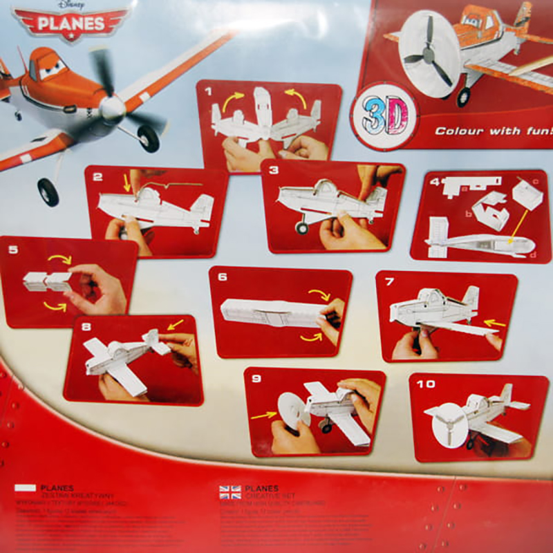 Disney Planes Kreatívna sada 3D na maľovanie + farbičky 12 farieb