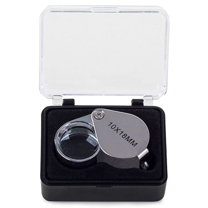 Skladacia vrecková lupa na šperky 10x