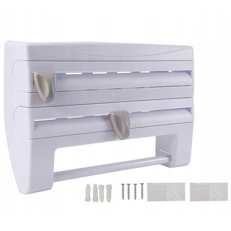 Kuchynský organizér na fóliu a papierové utierky 4v1