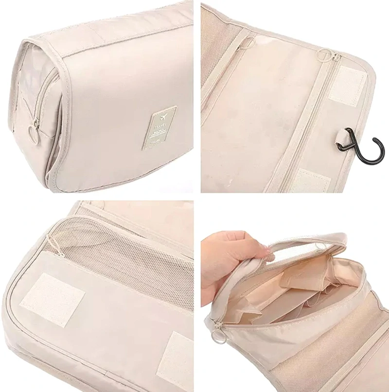 Dámska kozmetická taška krémová