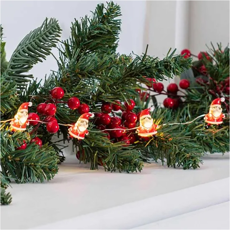 Santa Claus - LED Vianočná reťaz 20 LED 2 metre