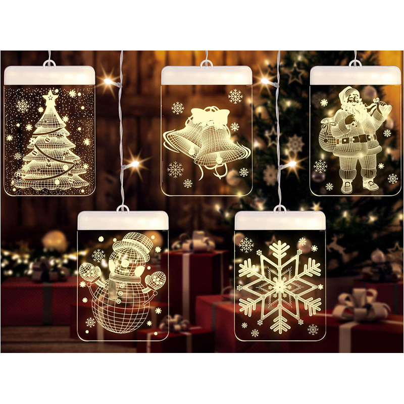 Malatec Závesná vianočná 3D LED dekorácia svietiaci Vločka