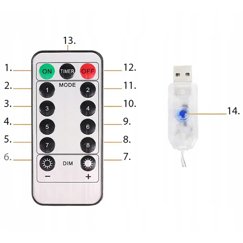 Svetelný záves 300 LED teplá biela USB 5V