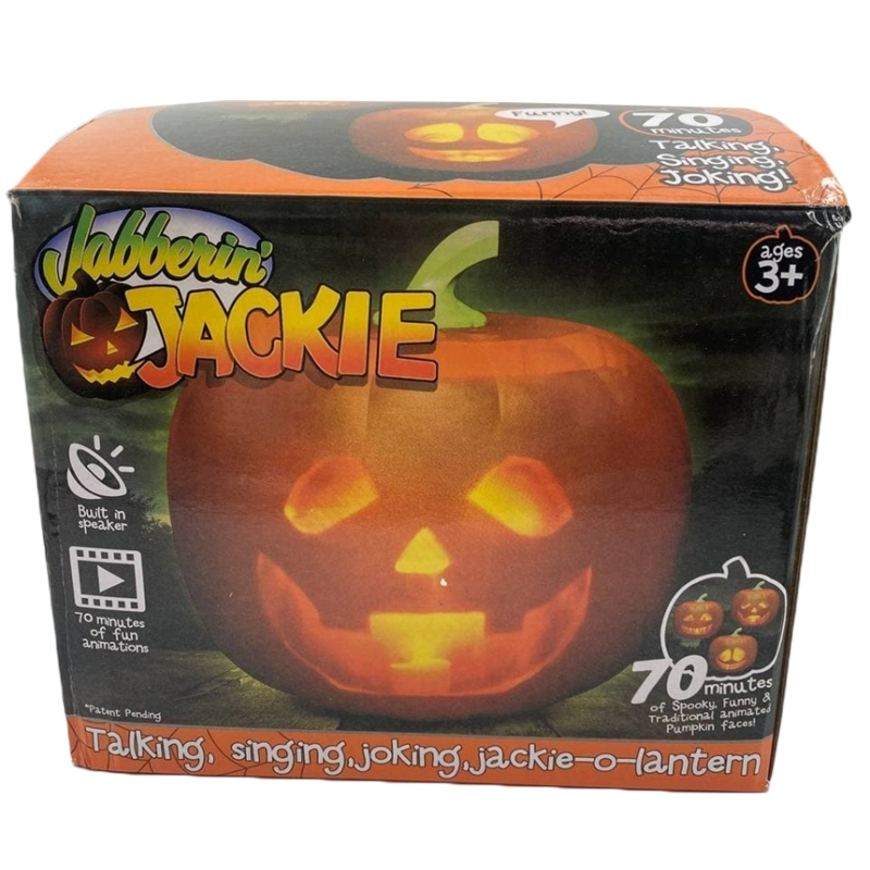 Hovoriaca a spievajúca lampa Tekvica