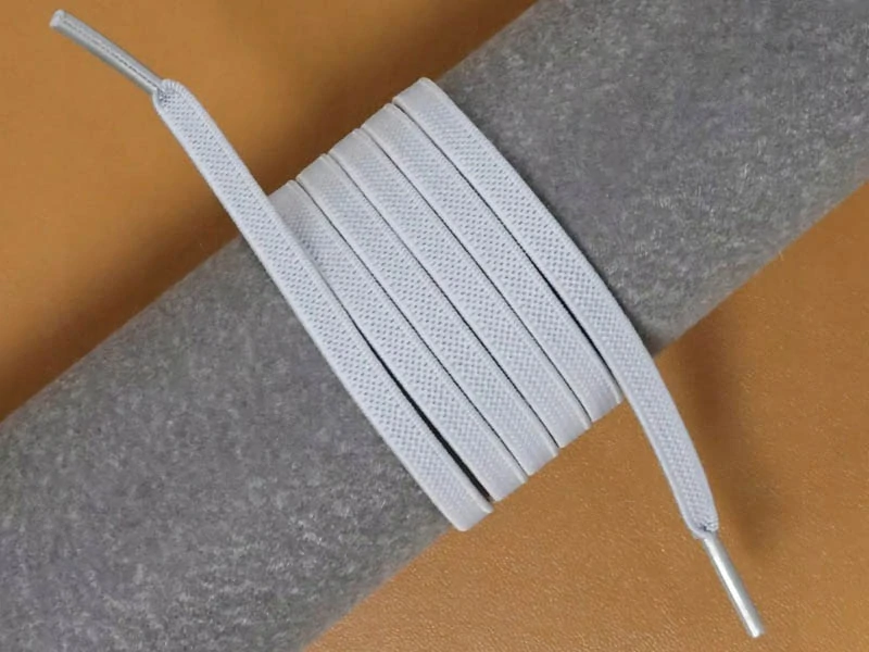 Šnúrky do topánok bez viazania biele