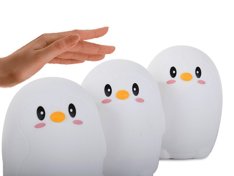 Detská dotyková LED lampa Tučniak