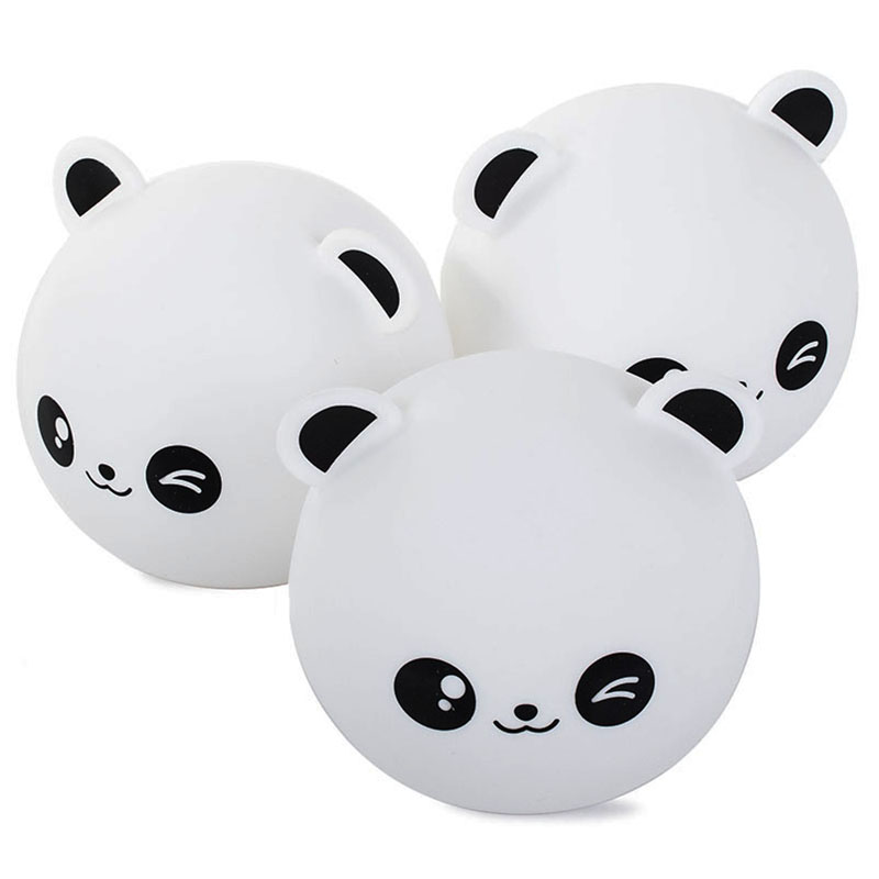 Detská LED lampa Panda s ovládačom