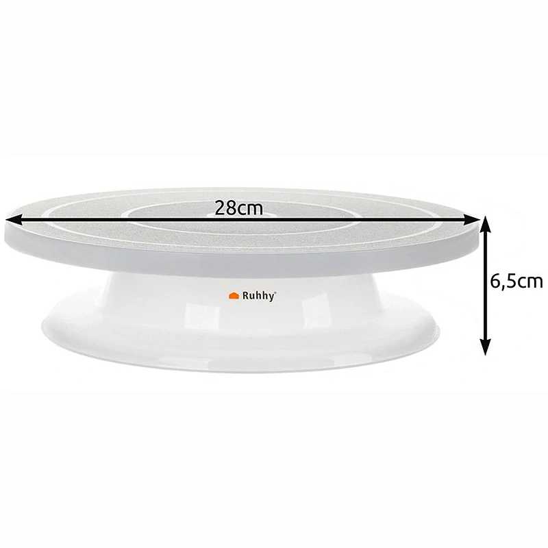 Otočná tortová podložka s 3 špachtľami na zdobenie