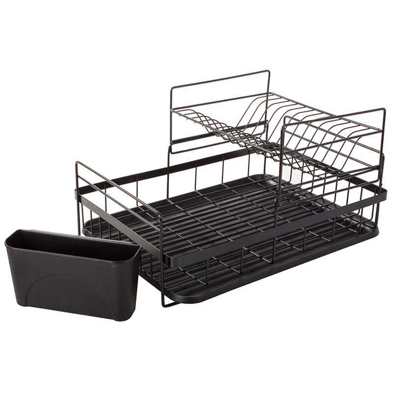 Odkvapkávač kovový dvojposchodový s táckou 32x44x24cm