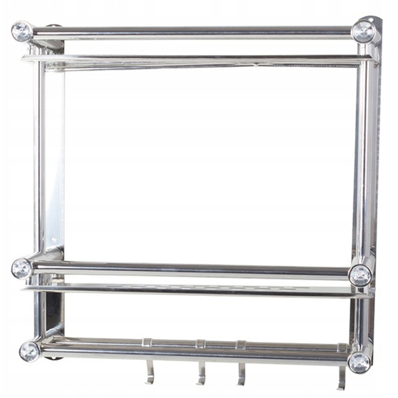 Nástenná polička do kúpeľne dvojposchodová