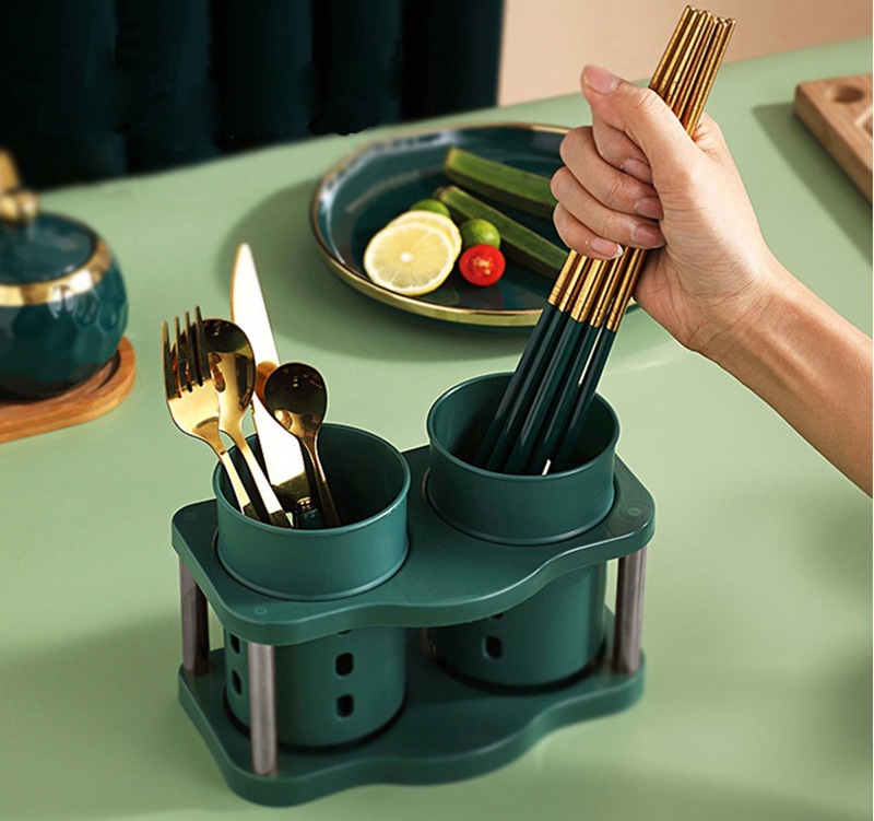 Organizér - Odkvapkávač na príbor zelený