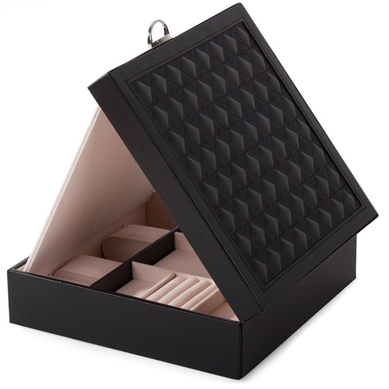 Šperkovnica na bižutériu a šperky BIELA 25x25x9cm