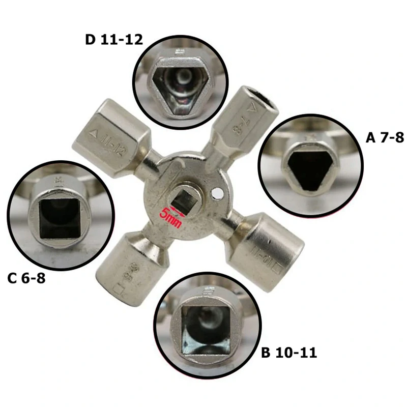 Univerzálny kľúč na bezpečnostné skrinky 10v1