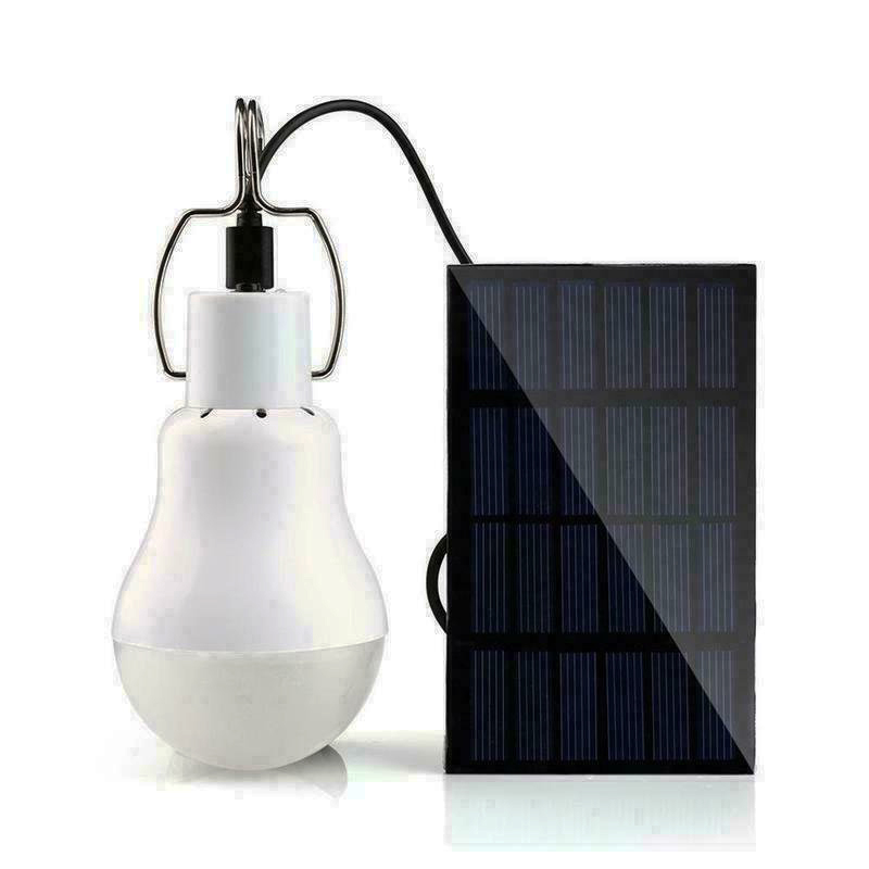 LED Žiarovka USB so solárnym panelom