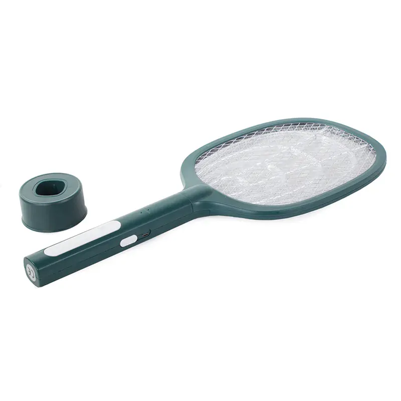 Elektronická UV plácačka na muchy, ovady, komáre zelená